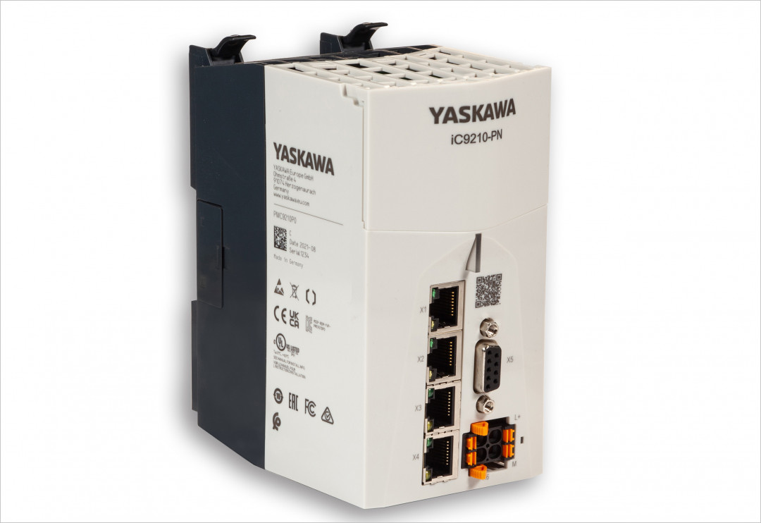 Das erste Hardwareprodukt unter dem Dach der neuen Yaskawa-Plattform i³ CONTROL: die SPS-Generation iC9210-PN mit Profinet. - © Yaskawa
