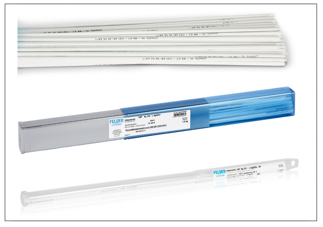 Neue Flussmittelanteile bei umhüllten FELDER-Silberhartloten