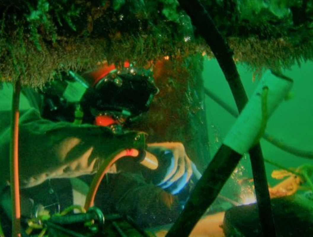 First offshore welding job