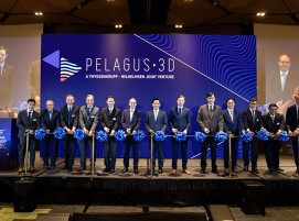 Caption for the picture of ribbon cutting ceremony (f.l.t.r.): 1. Kenlip Ong, Chief Executive Officer, Pelagus 3D 3. Dr. Sebastian Smerat, Head of Customer Innovation of thyssenkrupp Materials Services and Member of the Board of Directors, Pelagus 3D 4. Dr. Cetin Nazikkol, CEO Asia Pacific Africa and Chief Transformation Officer of thyssenkrupp and Member of the Board of Directors, Pelagus 3D 6. H.E. Dr. Norbert Riedel, Ambassador, German Embassy Singapore 7. Alvin Tan, Minister of State, Ministry of Trade and Industry 11. Kjell Andre Engen, Chief Executive Officer & President, Wilhelmsen Ships Service and Member of the Board of Directors, Pelagus 3D 12. Nakul Malhotra, Vice President, Emerging Opportunities Portfolio, Wilhelmsen Maritime Services and Member of the Board of Directors, Pelagus 3D 13. Hakon Ellekjaer, Chief Commercial Officer, Pelagus 3D