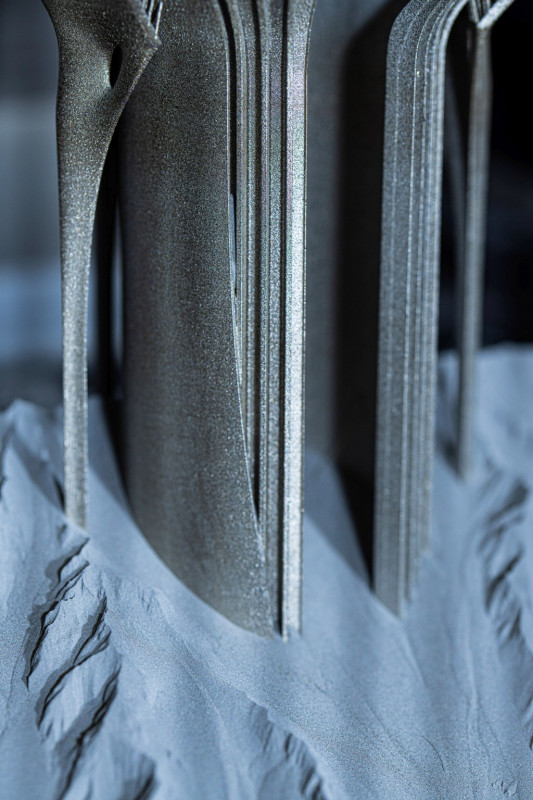 In the future, filigree and complex structures will not exclude each other even in large components – for example, in the aerospike rocket engine, which the researchers are developing with the Institute of Aerospace Engineering at Technische Universität Dresden as part of the ESA ASPIRER project (General Support Technology Program No. 4000130551/20/NL/MG). - © Christoph Wilsnack/Fraunhofer IWS
