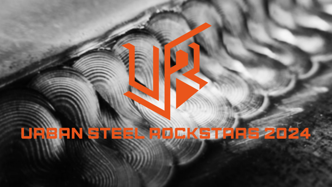 Das Icon des URBAN STEEL ROCKSTARS 2024, das Symbol für das weltweit erste Festival der Schweiß- und Stahlbranche. - © MingleMakers UG