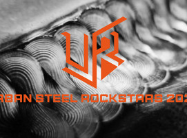 Das Icon des URBAN STEEL ROCKSTARS 2024, das Symbol für das weltweit erste Festival der Schweiß- und Stahlbranche.