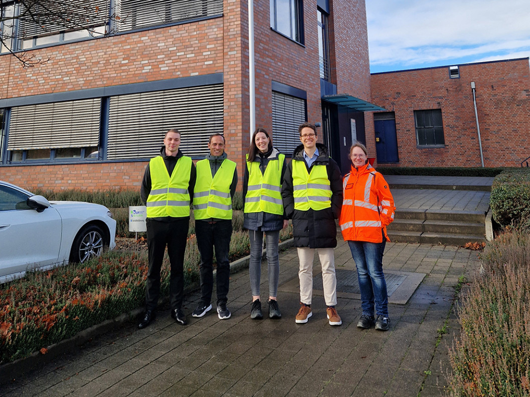 Das Projektteam von v.l.n.r Timo Kaplanek, Benedikt Ebert, Theresia Groß, Marc-André Weismüller, Alexandra Jansen - © WZL