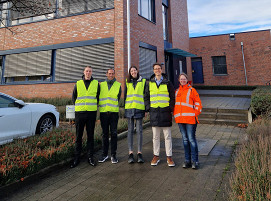 Das Projektteam von v.l.n.r Timo Kaplanek, Benedikt Ebert, Theresia Groß, Marc-André Weismüller, Alexandra Jansen