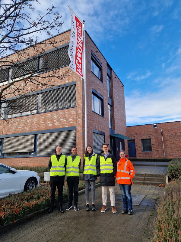 Das Projektteam von v.l.n.r Timo Kaplanek, Benedikt Ebert, Theresia Groß, Marc-André Weismüller, Alexandra Jansen - © WZL