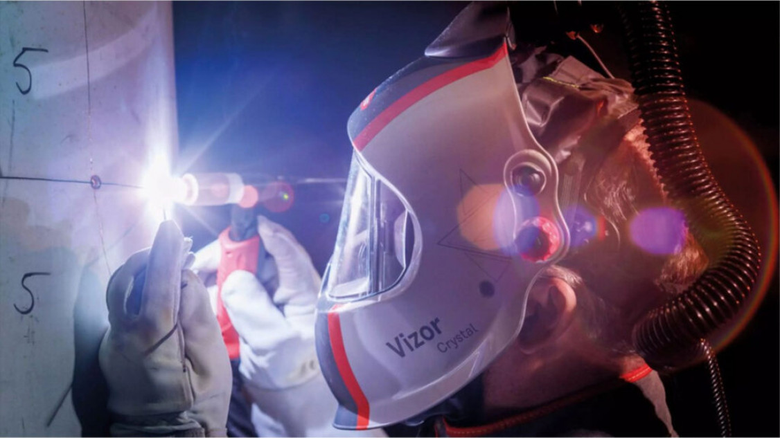 Health and safety measures are mandatory when welding. - © Fronius International GmbH