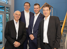 Laserline-Management-Team mit Dr. Alexander Arndt (2. v. r.)
