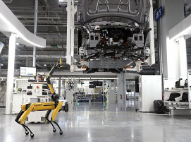Einsatz von Robotern in der Produktion der Hyundai Motor Group
