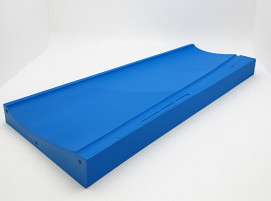 This Ureol mold for laying the CFRP fabric for a flying wing drone was manufactured with maximum efficiency using the Blockbuster, a roughing and finishing tool for plastic block materials.