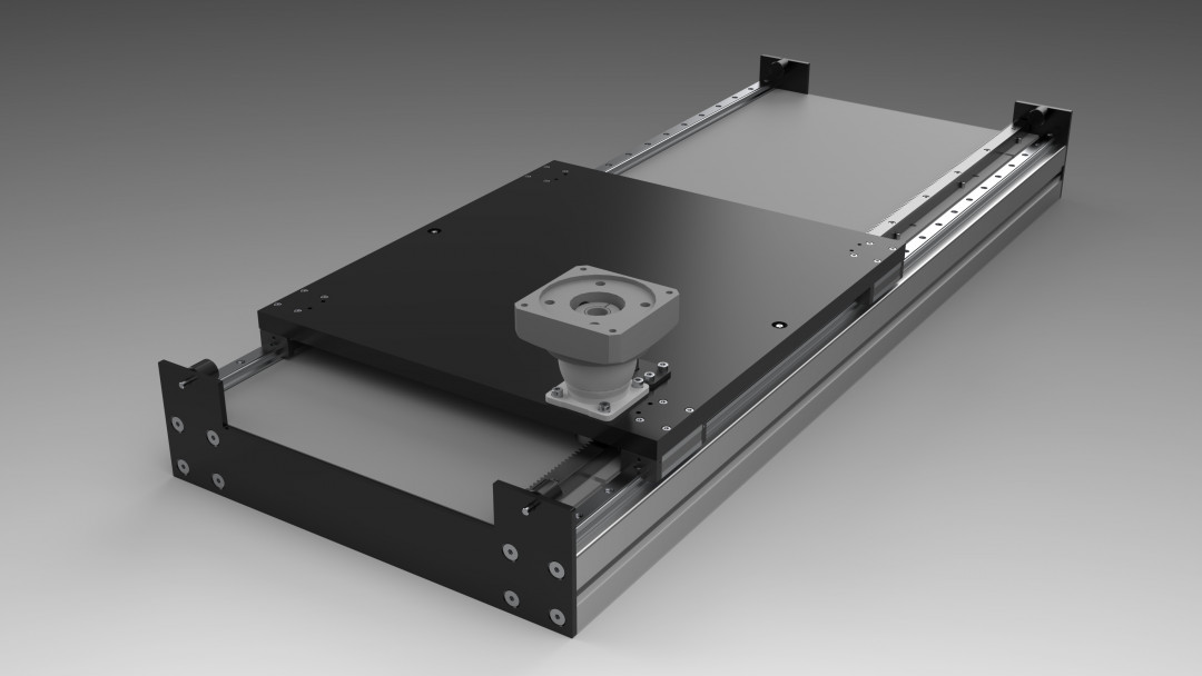 Die neue Aluminium-7.-Achse von Indunorm für Cobots und leichte Robotersysteme ist als Stand-alone-Lösung in vier Baugrößen erhältlich und erweitert den Arbeitsbereich entlang einer linearen Verfahrachse. - © Indunorm Bewegungstechnik GmbH
