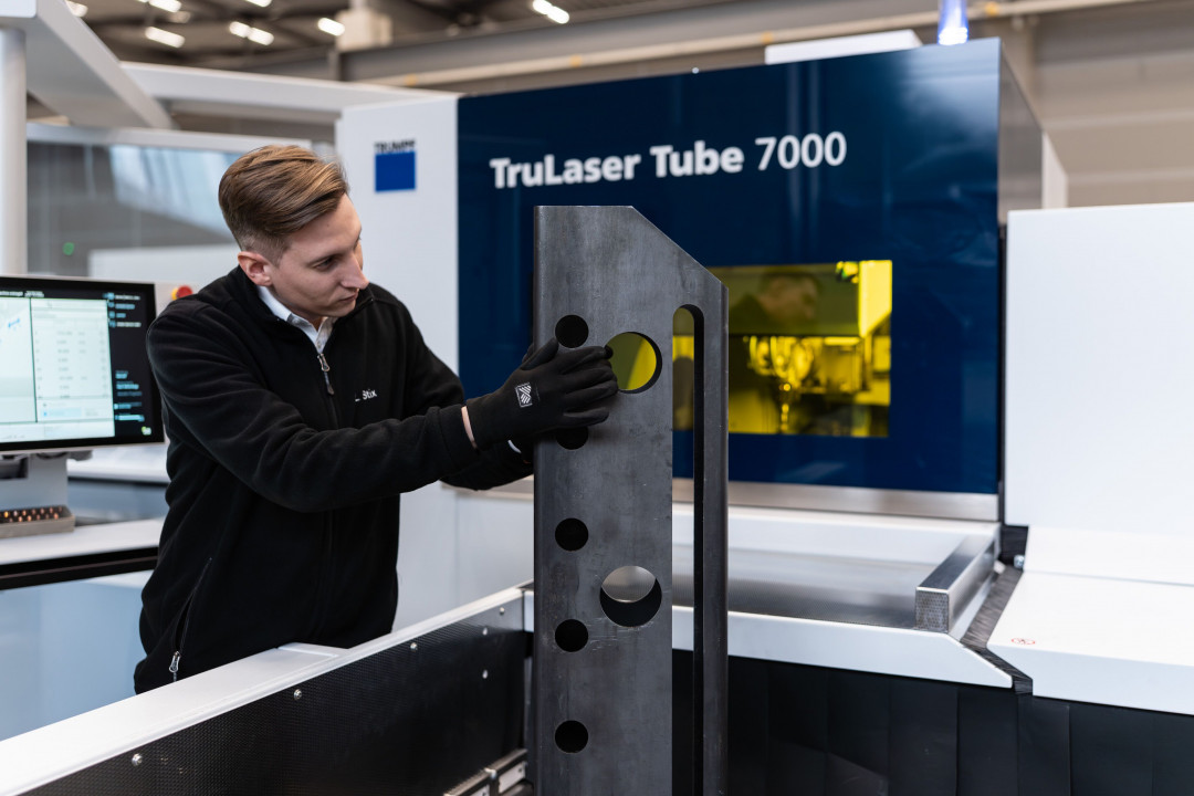 Mehrere Assistenzsysteme sorgen bei der TruLaser Tube 7000 für Prozesssicherheit und Teilequalität. - © Trumpf