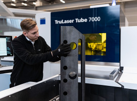 Mehrere Assistenzsysteme sorgen bei der TruLaser Tube 7000 für Prozesssicherheit und Teilequalität.