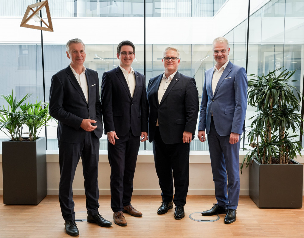 neues WZL-Direktorium v.l.n.r.: Prof. Robert Schmitt, Prof. Michael Riesener, Prof. Wolfgang Boos und Prof. Christian Brecher - © WZL