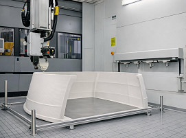 3D-FiberTrain: Druck der Bugnase eines Hochgeschwindigkeitszug