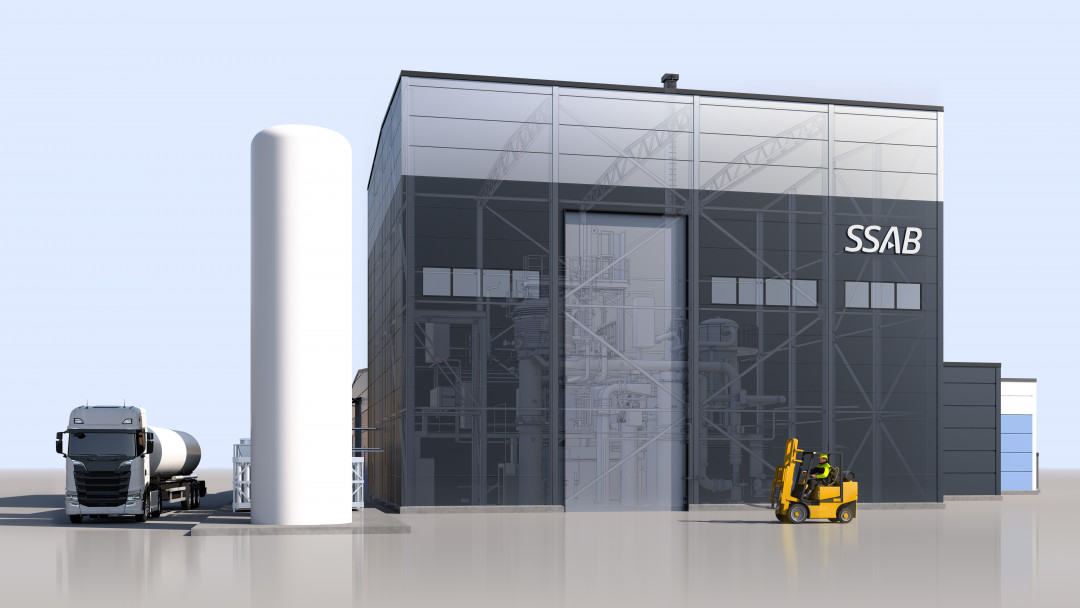 Mit der neuen Gasverdüsungsanlage kann SSAB hochwertiges Metallpulver im industriellen Maßstab herstellen und die wachsende Nachfrage bedienen - © SMS group GmbH