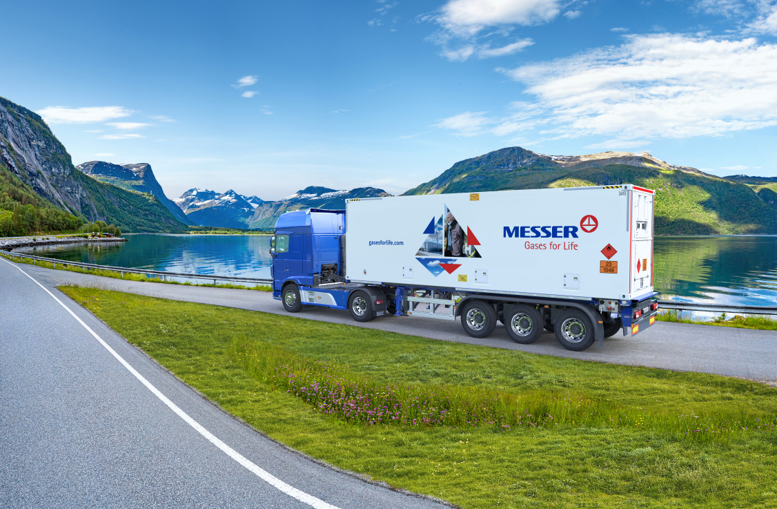 Messers neueste Generation von Wasserstofftankwagen - © Messer