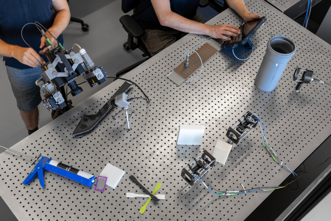 Am SKZ werden verschiedene zerstörungsfreie Prüfverfahren für Kunststoffe erforscht und in Zusammenarbeit mit Industriepartnern für die industrielle Anwendung weiterentwickelt. - © Luca Hoffmannbeck, SKZ