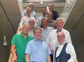 Teilnehmer des Landesinnungsmeistertreffens am 21. und 22. August 2026 im BBZ Garching.  Teilnehmende: Peter van Heiss, Thoralf Volkens, Christian Metges, Detlef Lurz, Erwin Kostyra, Bernd Loosen, Jan Jürgens, Willi Seiger, Martin Jakob, Alexander Repp, Sebastian Webers und René Köppe.