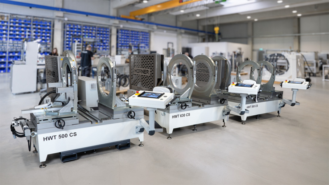 Die neuen Servo-Werkstattmaschinen HWT 500 CS und HWT 630 CS für größere Rohrdimensionen. - © Hürner Schweisstechnik GmbH)´