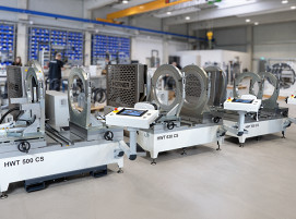 Die neuen Servo-Werkstattmaschinen HWT 500 CS und HWT 630 CS für größere Rohrdimensionen.