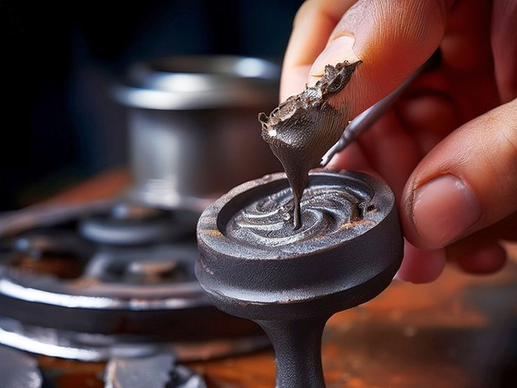 Risse, Ausbrüche und Erosionsschäden in Bauteilen aus Gusseisen oder Aluminium- und Stahlguss lassen sich mit der Reparaturpaste Pyro-Putty Typ 2400 von Kager kostensparend instand setzen. - © Kager