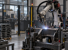 Automatisierte Schweißzelle mit sensorisch überwachtem Prozess