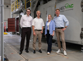 l. v. l. n. r.: Christian Renk, André Herzog, Inga Kilders und Thilo Sagermann