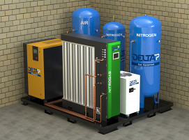 The Nitrogas NG modular nitrogen generator from GCE lowers nitrogen costs and provides the assurance of a continuous, on-premise supply of nitrogen with 95 % to 99.999 % purity and flow rates from 5 to 100 Nm3/h.