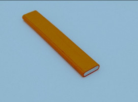 Extruded busbar made with Syensqo's Ryton PPS XE3500 Orange grade and manufactured by Standard-Metallwerke