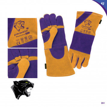Die Panther Pro-Handschuhe haben verstärkte Handflächen und Finger. / © Parweld Ltd.