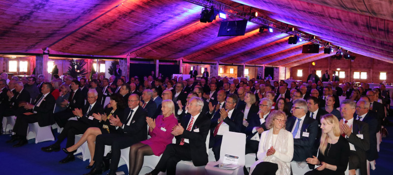 Rund 180 Gäste besuchten den offiziellen Empfang anlässlich des 100-jährigen Firmenjubiläums der Firma CLOOS. - © Carl CLOOS Schweißtechnik GmbH