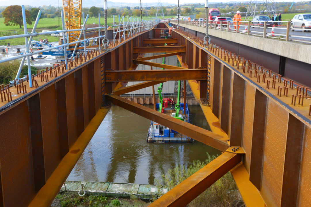 Das erste Projekt, bei dem DIWETEN 460+M von Dillinger im Vereinigten Königreich eingesetzt wurde, war der Bau der Carrington Bridge von Cleveland Bridge. - © Cleveland Bridge