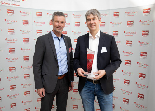 Best Lecture Award für Axel Roßbach von der SMS group GmbH / © Simufact Engineering GmbH