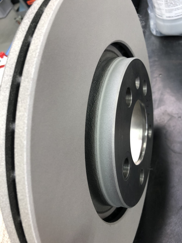 Brake disc with high performance cold gas coating _after coating_